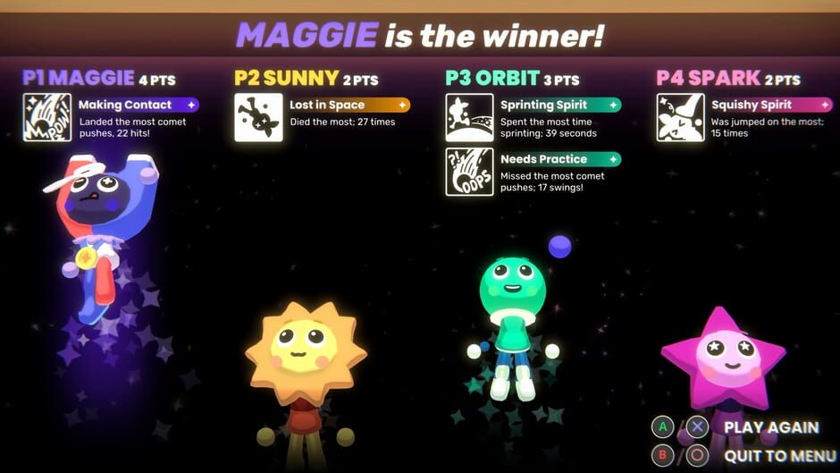 Capture de Which Way Up: Galaxy Games