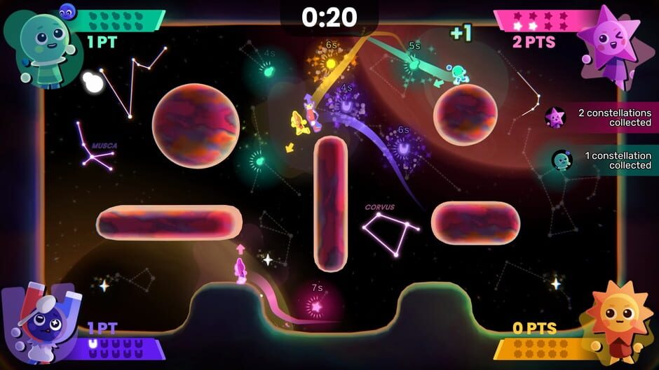 Capture de Which Way Up: Galaxy Games