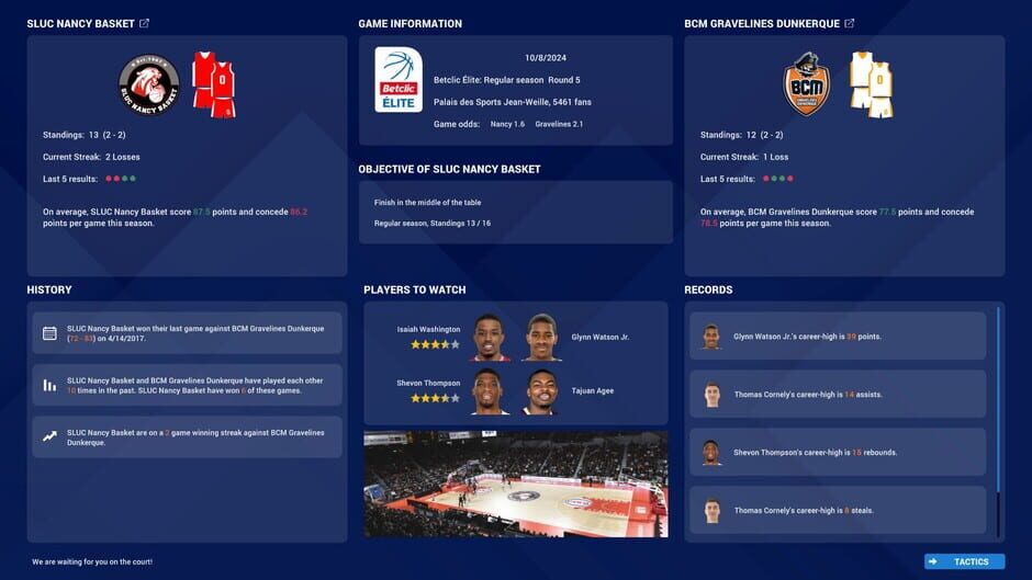 Capture de Pro Basketball Manager 2025