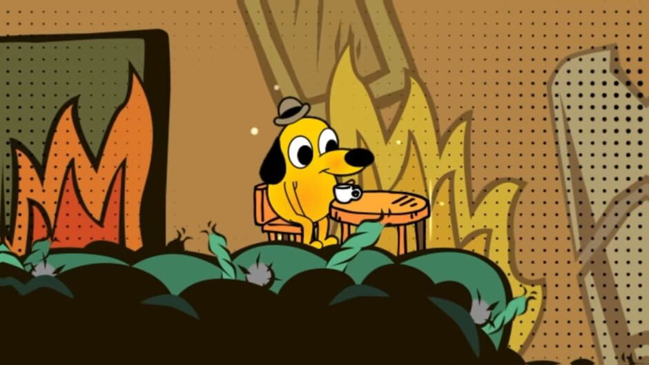 Capture de This is Fine: Maximum Cope