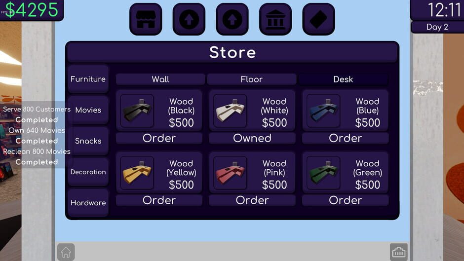 Capture de Rental Store Simulator