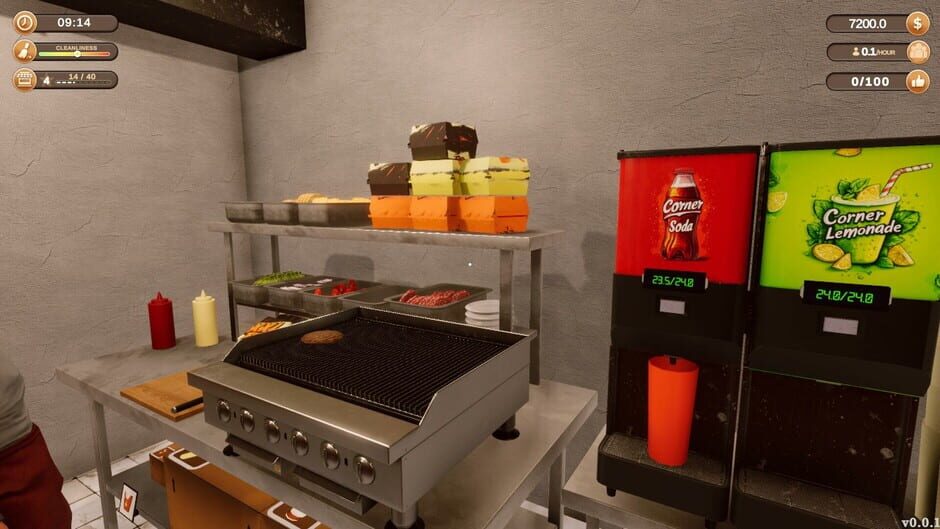 Capture de Corner Kitchen Fast Food Simulator