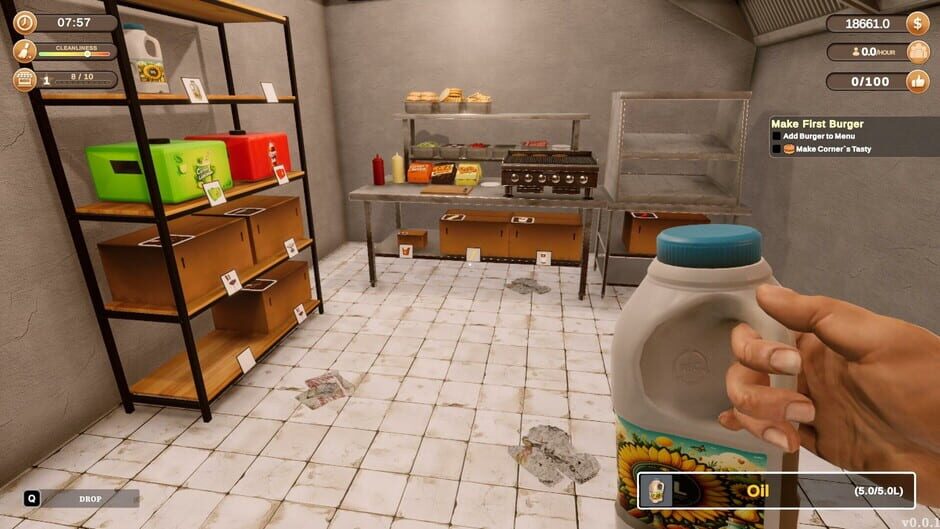Capture de Corner Kitchen Fast Food Simulator
