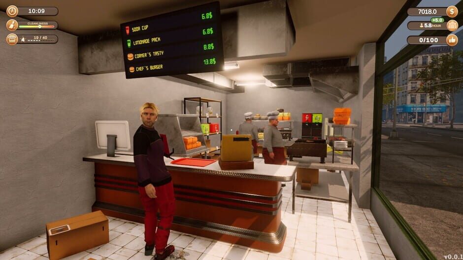 Capture de Corner Kitchen Fast Food Simulator