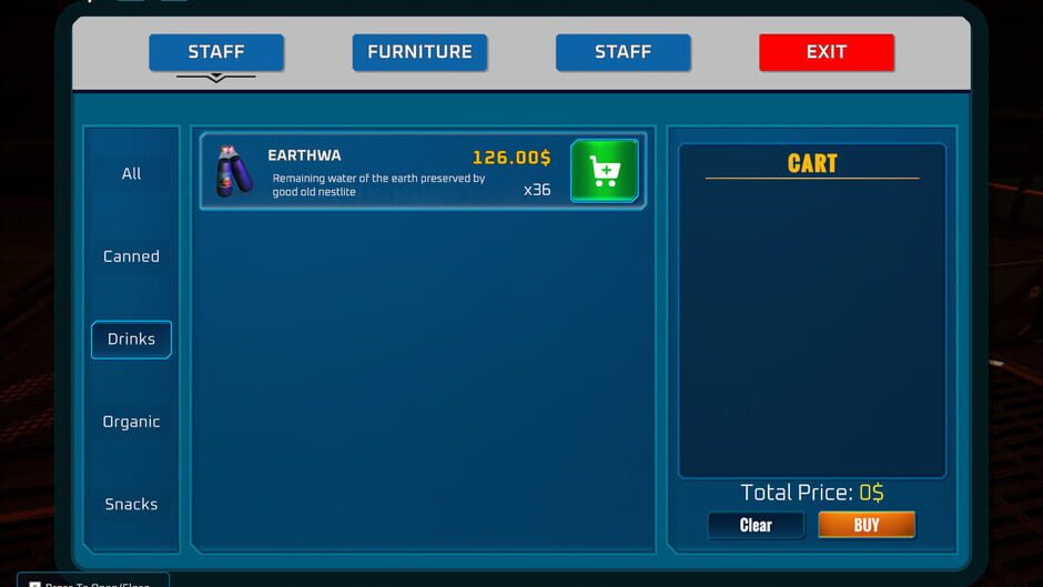 Capture d’Alien Market Simulator