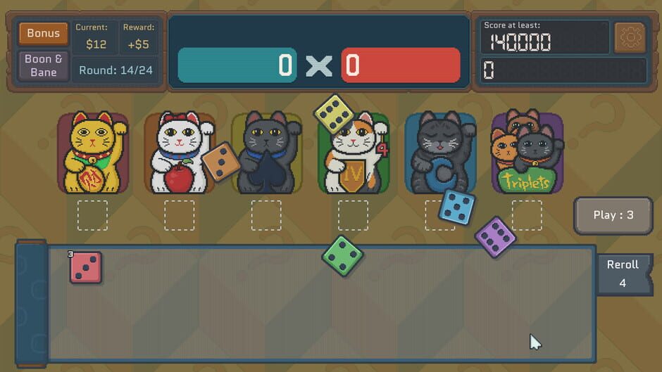 Capture de Cats & Dice