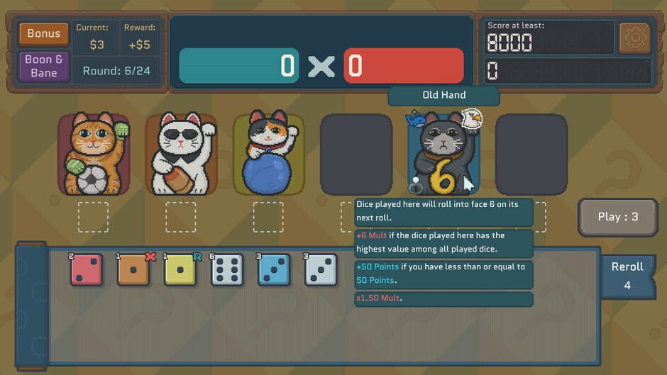 Capture de Cats & Dice