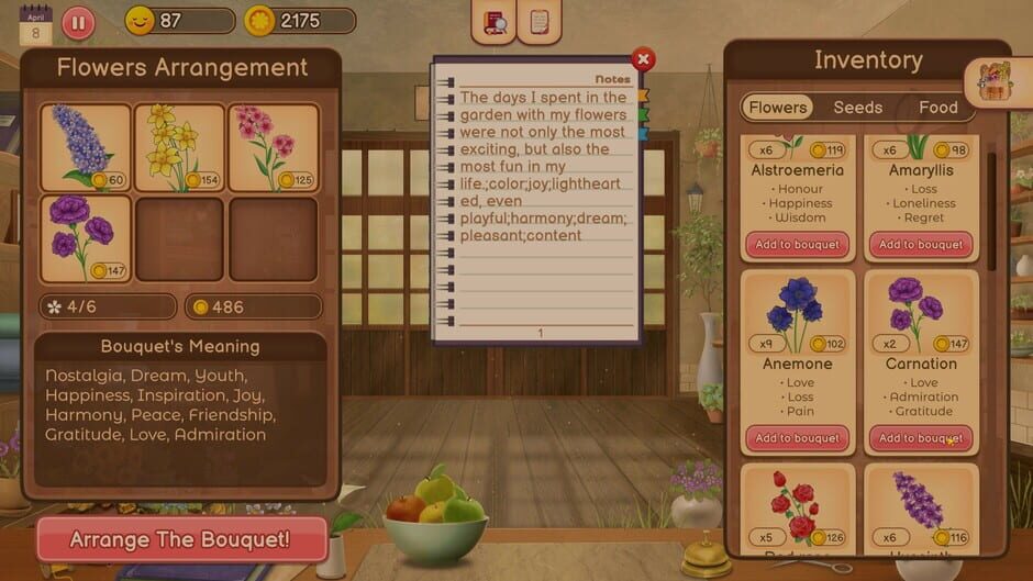 Capture de Hanako's flower shop