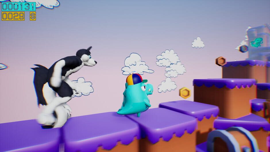 Capture de Dino Running from a Furry: Gamesforfarm