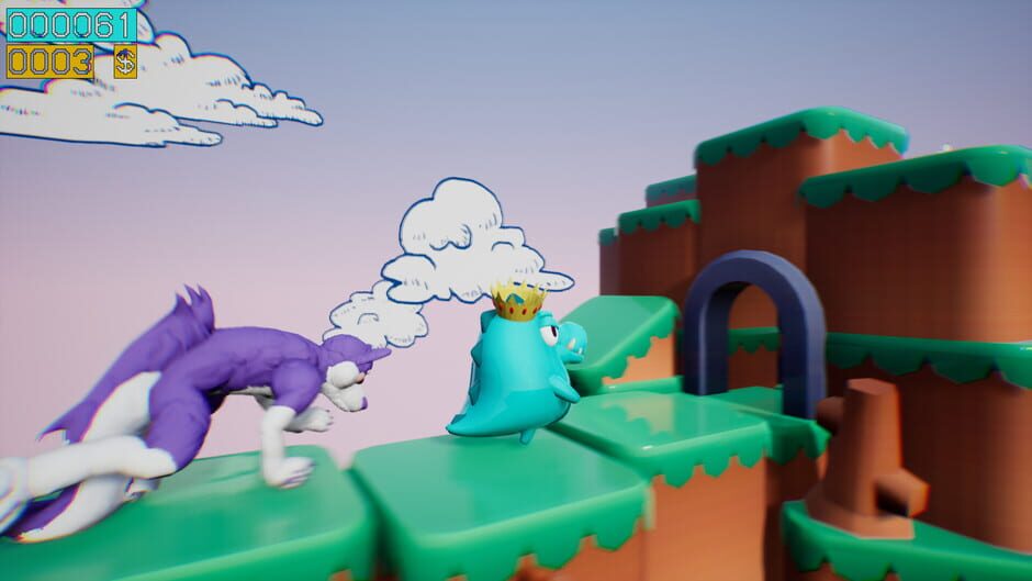 Capture de Dino Running from a Furry: Gamesforfarm