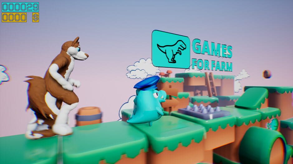Capture de Dino Running from a Furry: Gamesforfarm