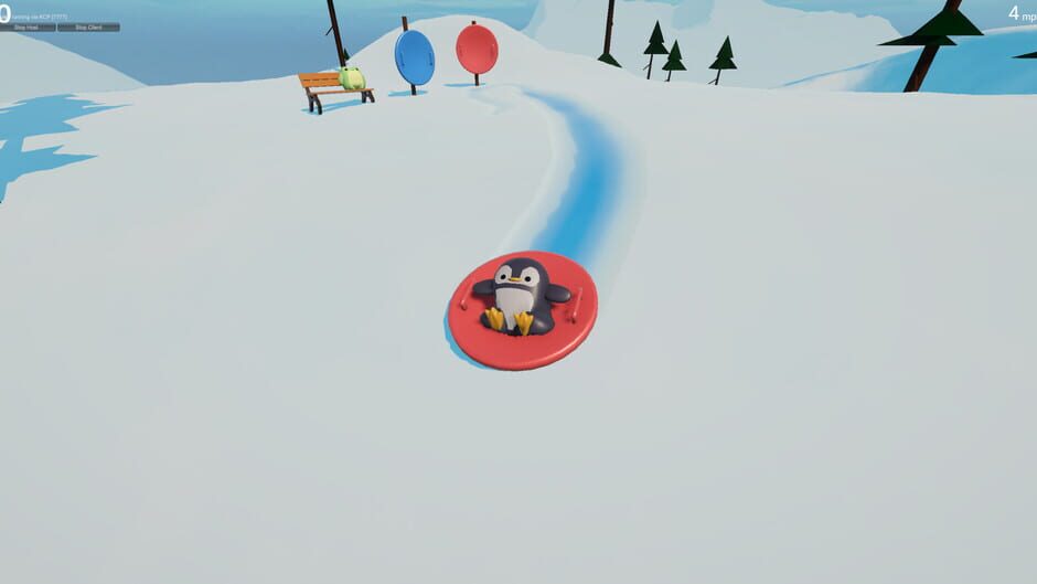 Capture de Sledding Game