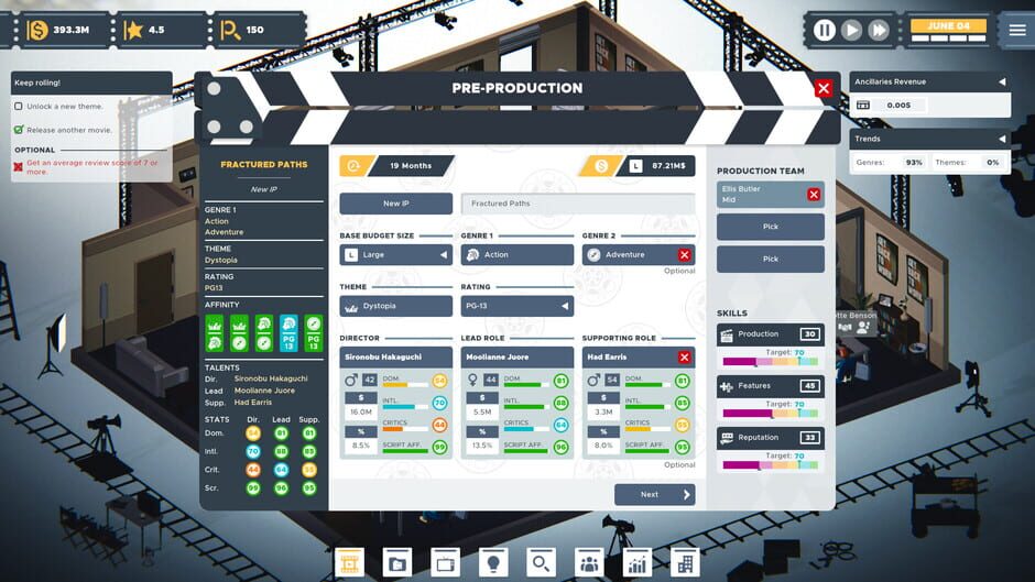 Capture de The Executive: Movie Industry Tycoon