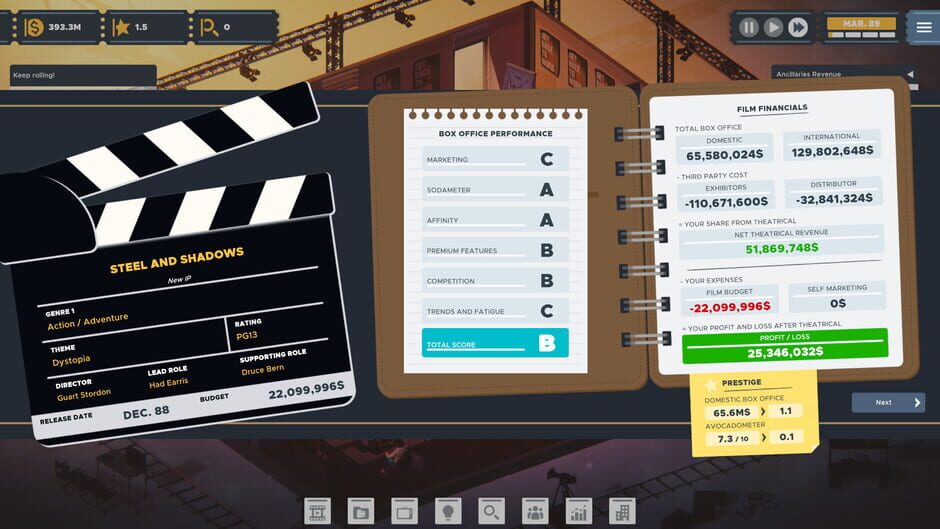 Capture de The Executive: Movie Industry Tycoon
