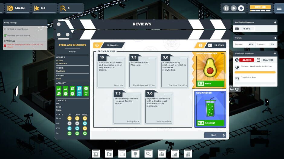 Capture de The Executive: Movie Industry Tycoon