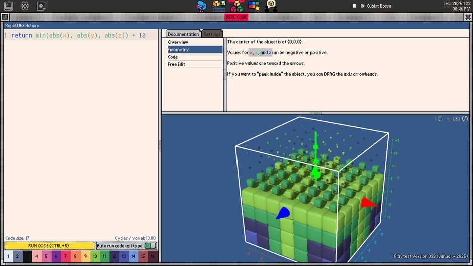 Capture de Replicube