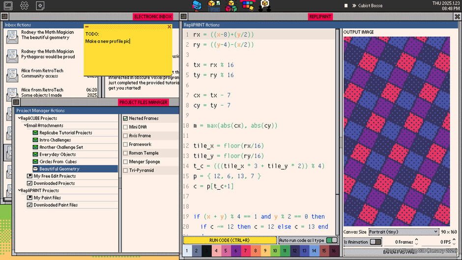 Capture de Replicube