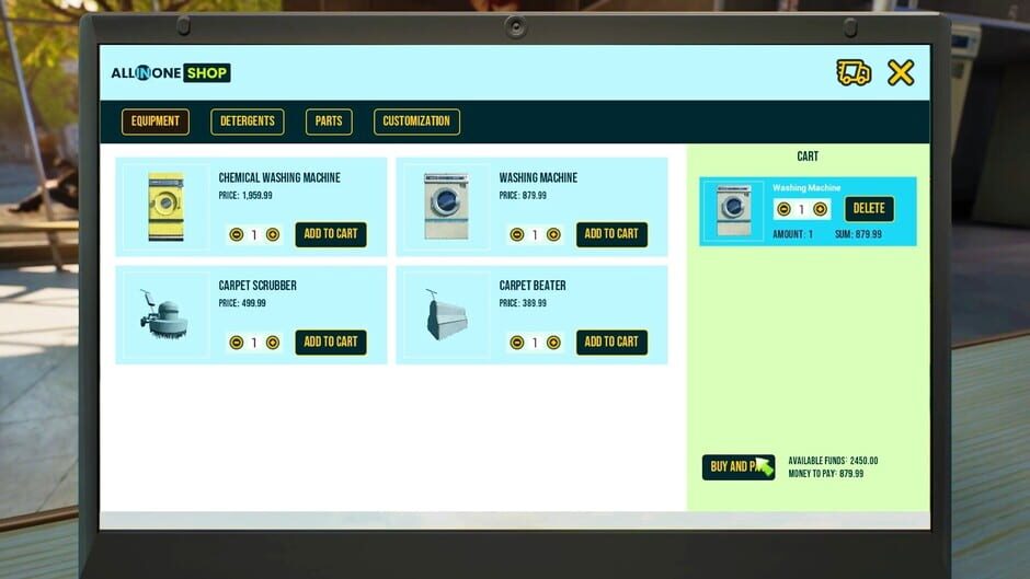 Capture de Laundering Simulator