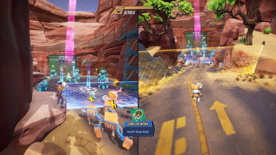 Capture de Chip ‘n Clawz vs. The Brainioids