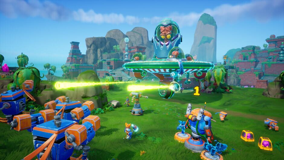 Capture de Chip ‘n Clawz vs. The Brainioids