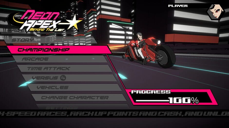 Capture de Neon Apex: Beyond the Limit