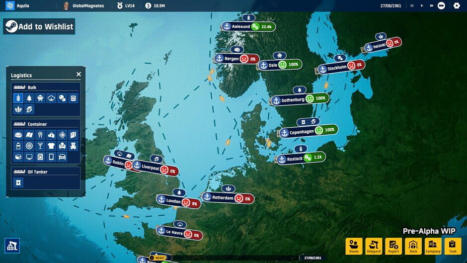Capture de Global Magnates: Shipping Tycoon