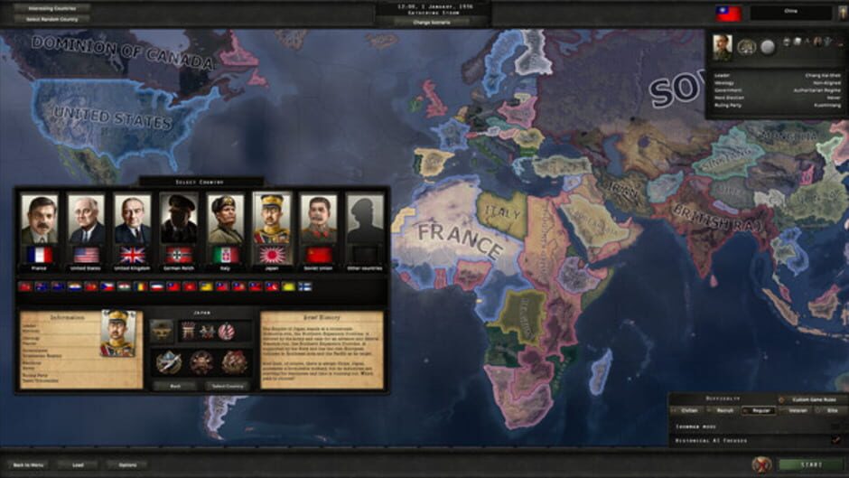 Capture de Hearts of Iron IV