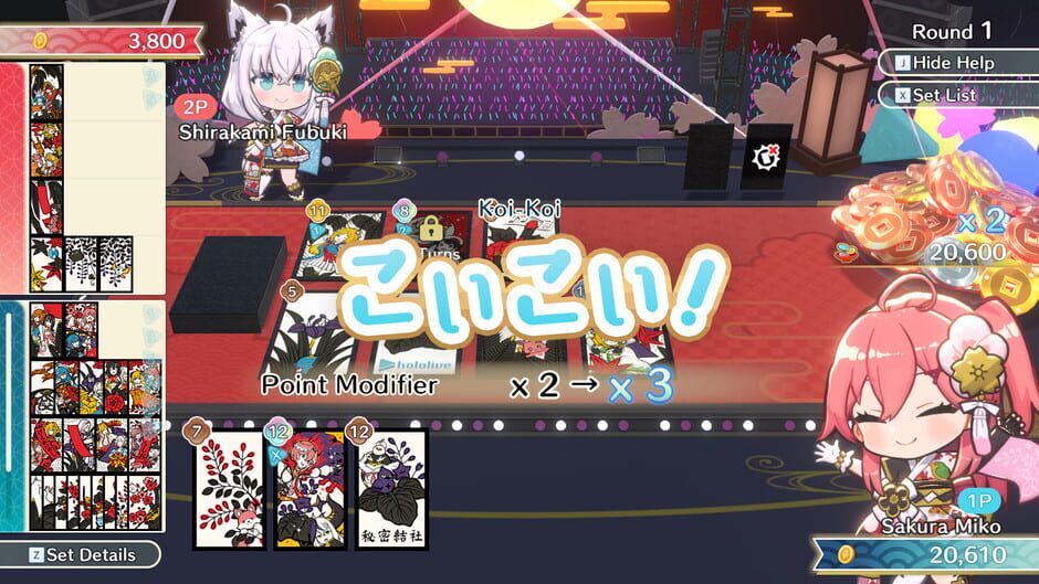 Capture de Hololive Holo's Hanafuda