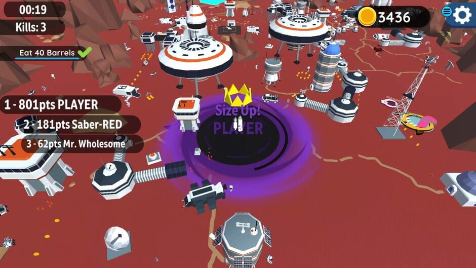 Capture de Hole io: Platinum Edition