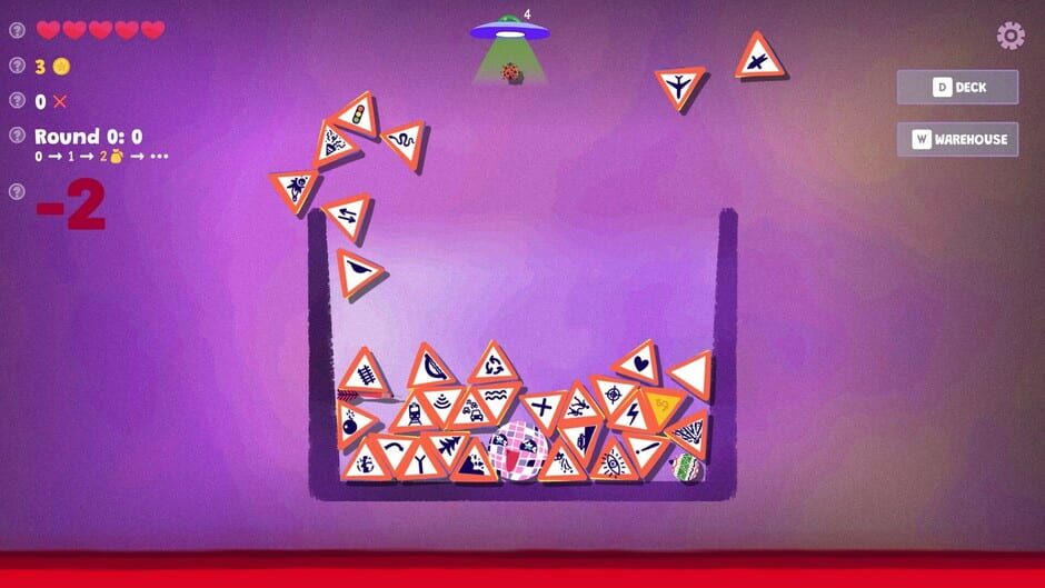 Capture de Steve's Warehouse: Physics. Roguelike. Chaos.