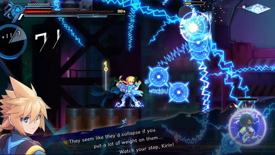 Capture d’Azure Striker Gunvolt 3