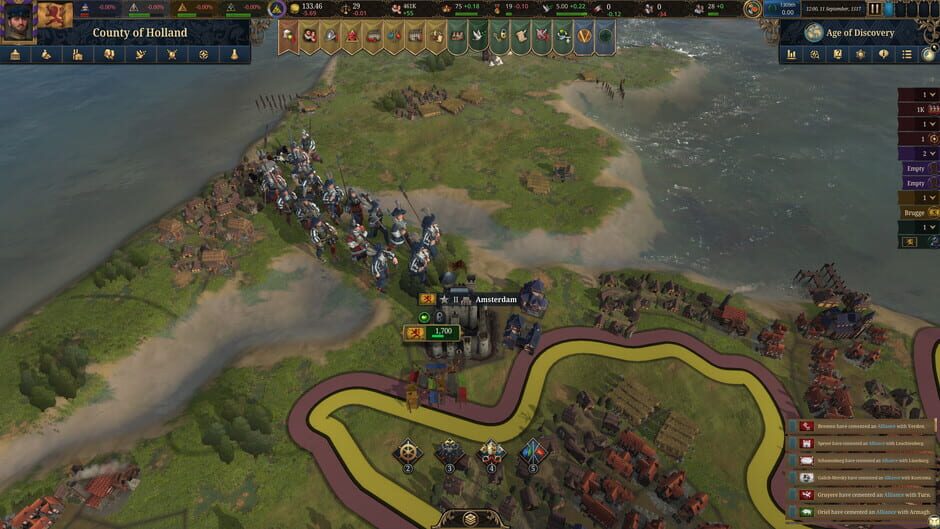 Capture d’Europa Universalis V