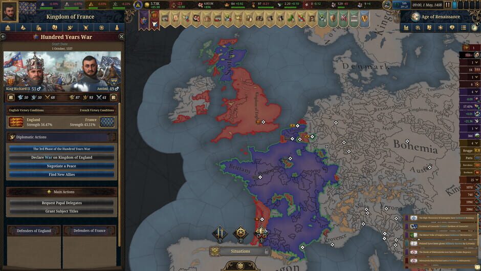 Capture d’Europa Universalis V