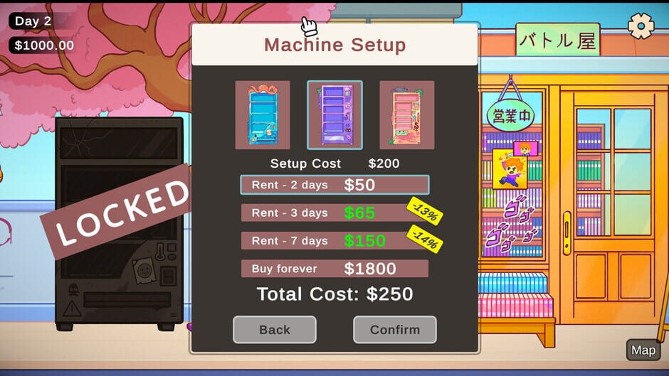 Capture de Vending Machine Co.