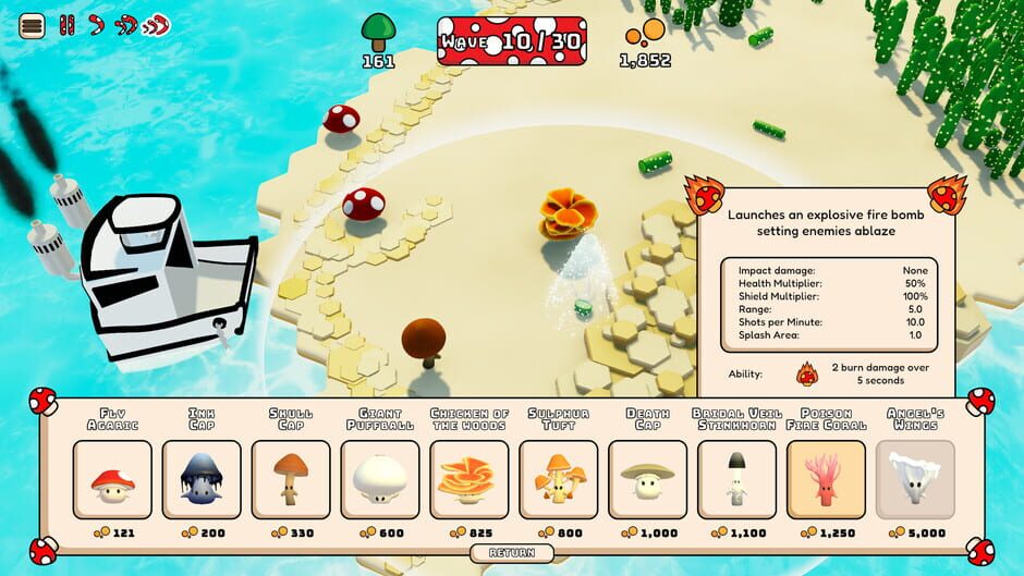 Capture de Shrooms! Tower Defence