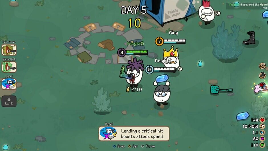 Capture de Pebble Knights
