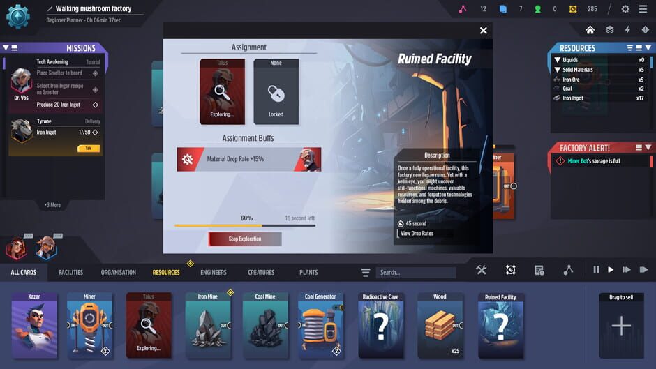 Capture de Factory Planner