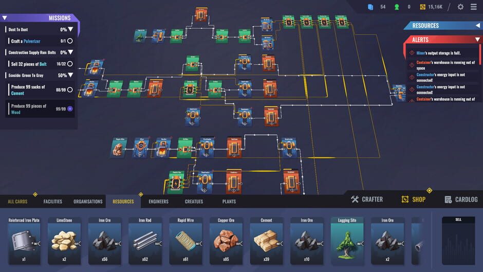Capture de Factory Planner
