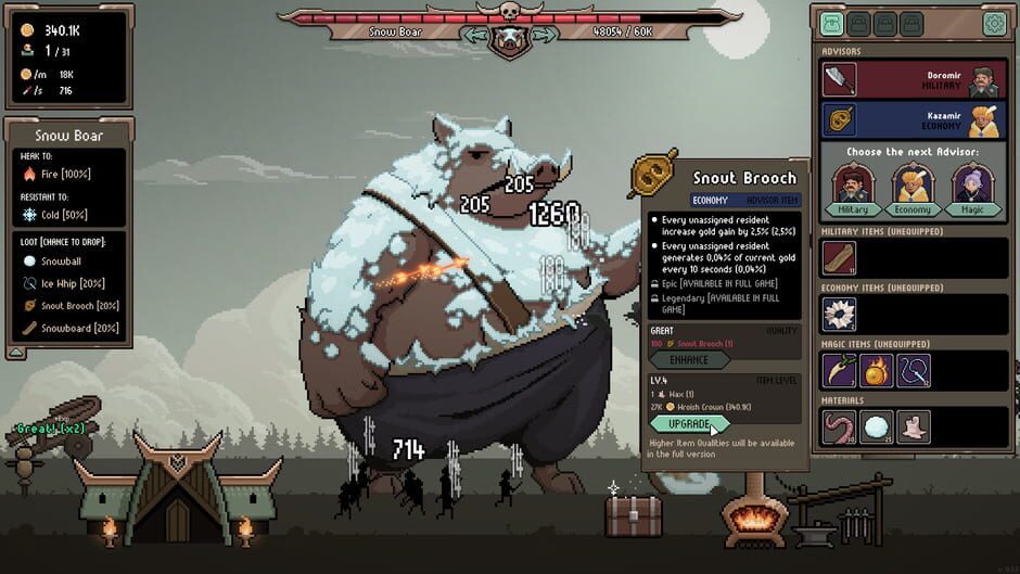 Capture d’Idle Boss Rush