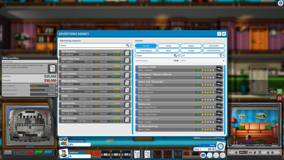 Capture de Mad Television Tycoon