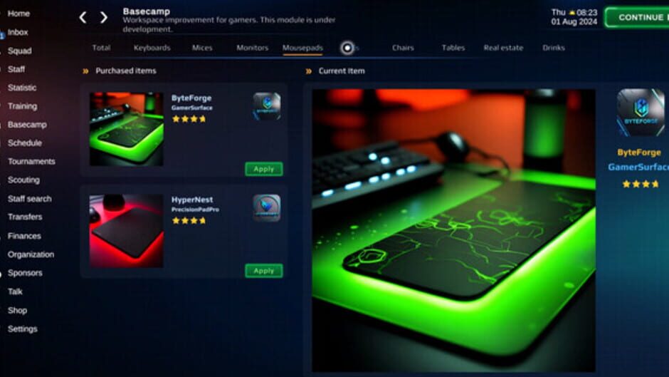 Capture d’Esports Manager 2026