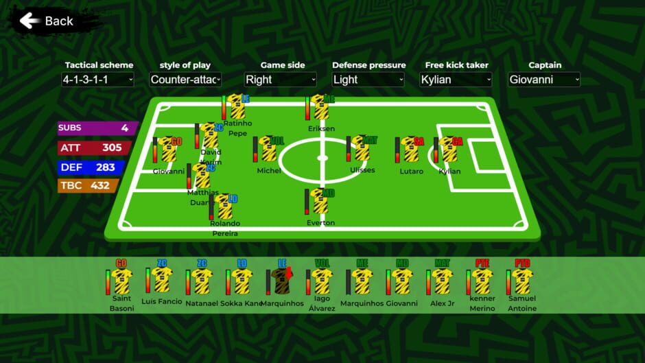 Capture d’UltFoot: Football Manager
