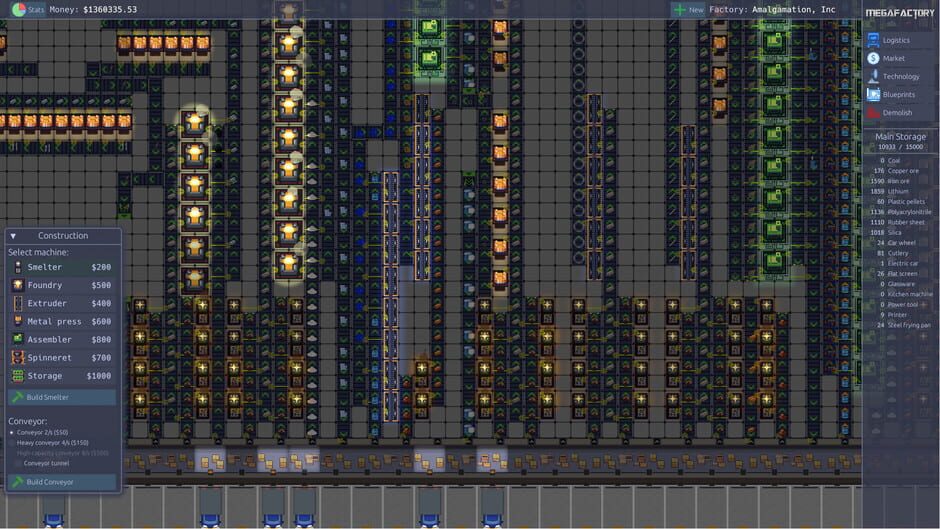 Capture de MegaFactory Tycoon