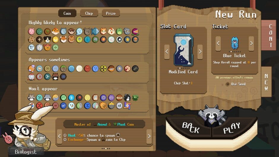 Capture de Raccoin: Coin Pusher Roguelike