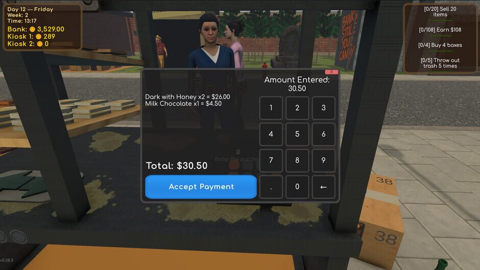Capture de Choco Kiosk Simulator
