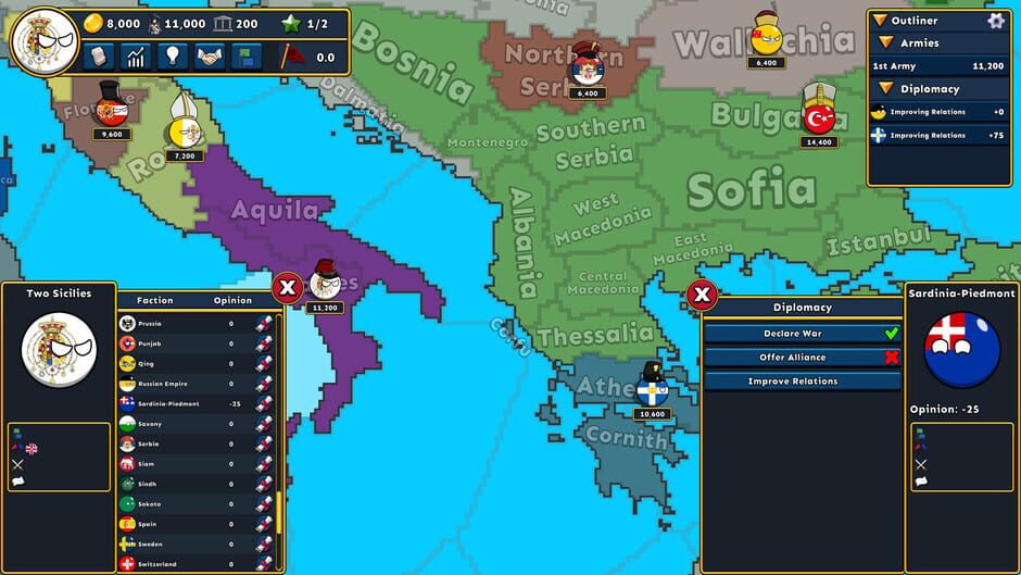 Capture de Countryballs Conquest