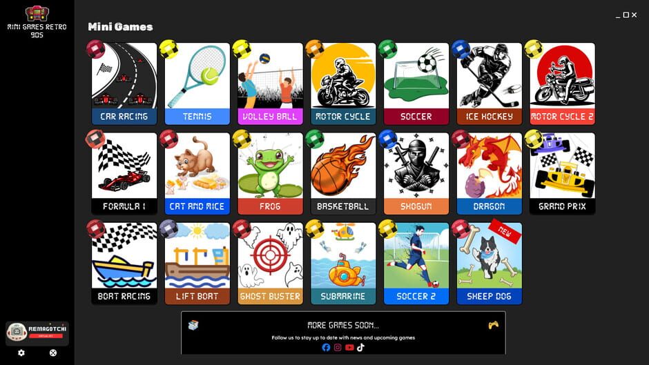 Capture de Mini Games Retro 90s