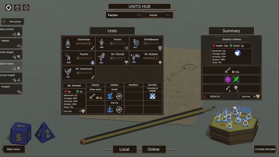 Capture de Tabletop Fantasy War