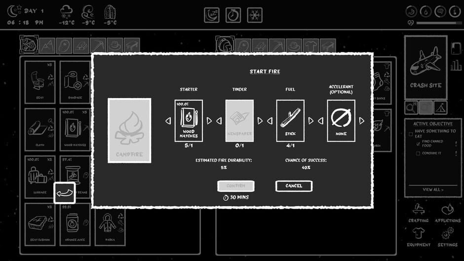 Capture de Don't Freeze: A Winter Card Survival