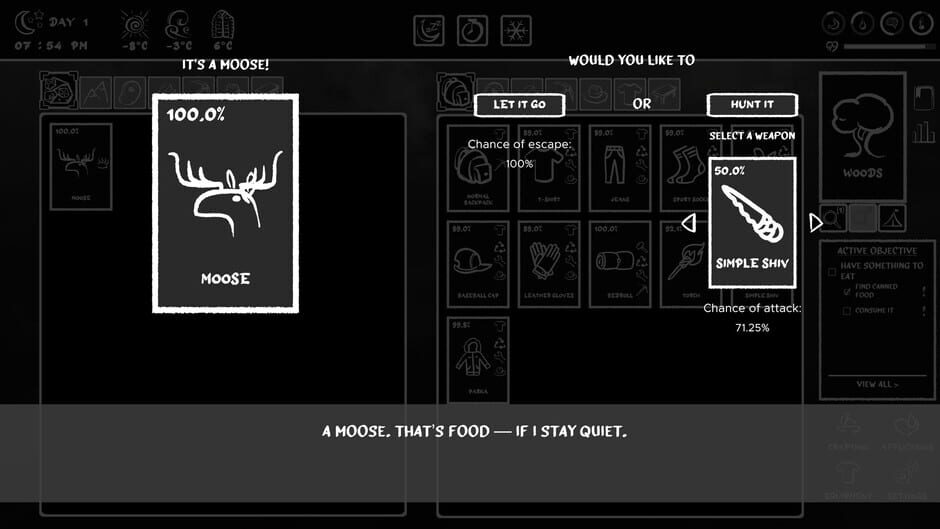 Capture de Don't Freeze: A Winter Card Survival